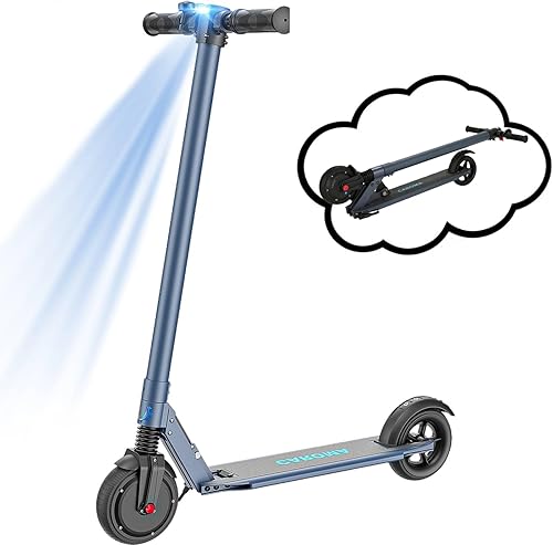 Vista 30 de Caroma Electric Scooter for Kids Ages 6-14, 250W Motor Foldable Kids Electric Scooter,160 Mins Ride Time & 3 Speeds (6/10/15 Mph), LED Display &