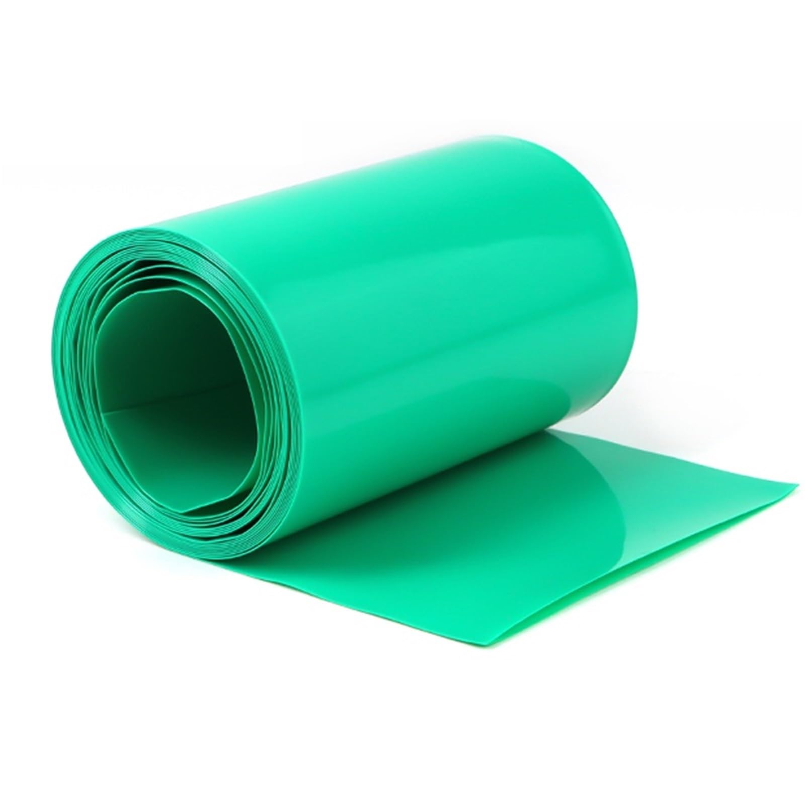 Gaine thermorétractable en PVC for batterie au lithium, largeur plate 7-330 mm, manchon de câble vert, 1-20 m(Width 50mm Dia 32mm,20 meters)