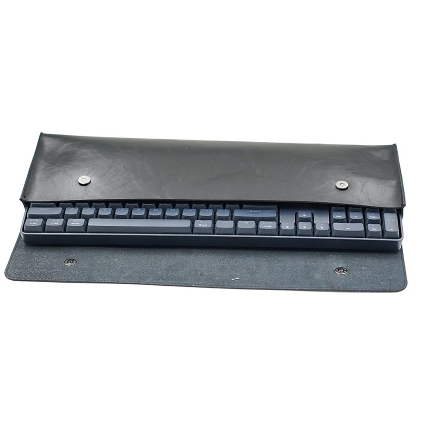 Caja Protectora de Viaje Cuero PU, Bolsa Almacenamiento, Funda Transporte for Teclado inalámbrico Bluetooth para Teclado(Brown,435X135X42mm)