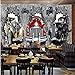 Produktbild Mbwlkj Tapete 3D Custom Retro Industrial Style Gebrochene Wand Autokennzeichen Tapete Bar Restaurant Hintergrund Wandbild-250cmx175cm