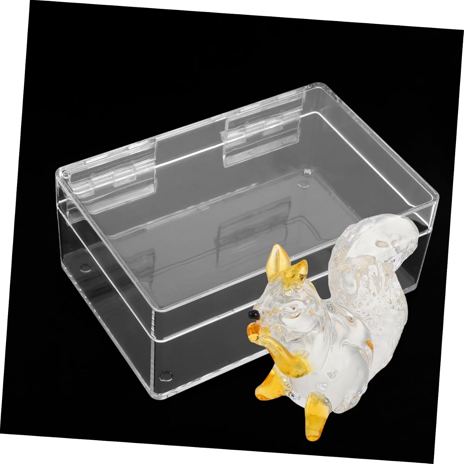 Alipis Clear Acrylic Storage Box with Lid for Jewelry Beads and Crafts Portable Organizer Container for Home and Travel for Tidy Spaces image 3