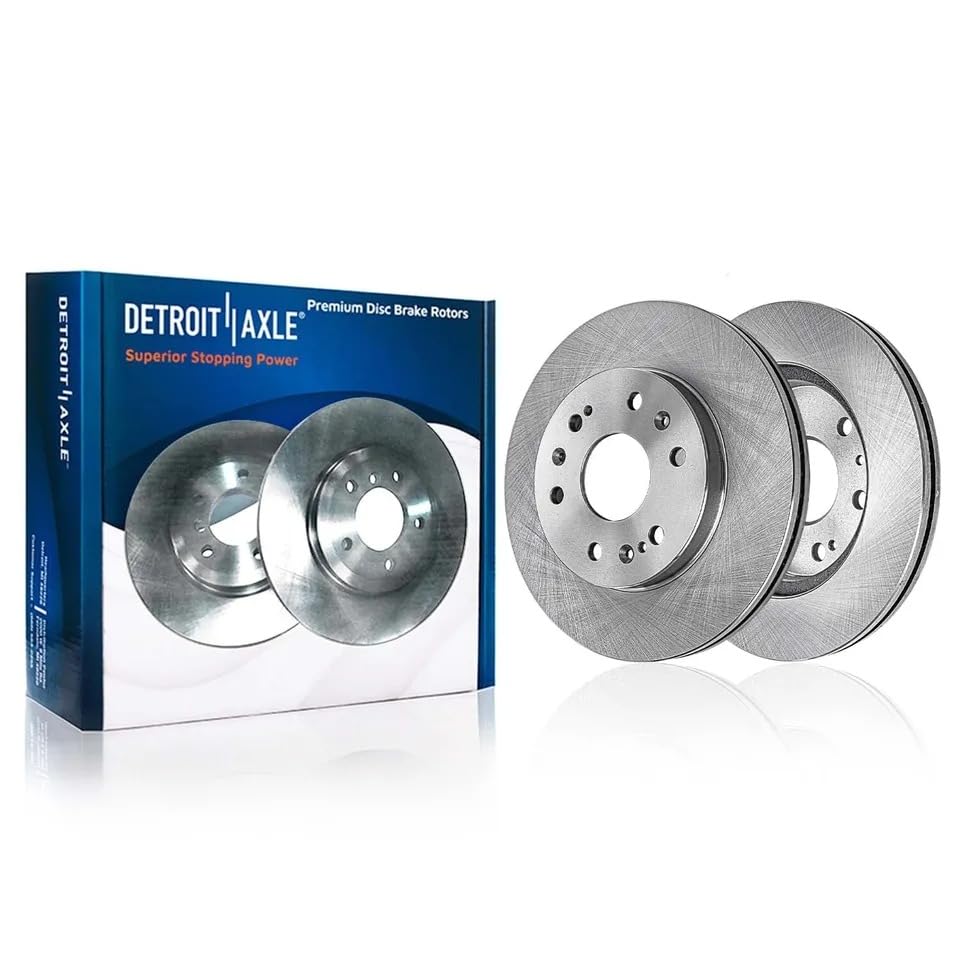 Image of Detroit Axle - Brake Kit for Chevrolet Suburban 1500 Avalanche Tahoe | GMC Yukon XL 1500 Cadillac Escalade EXT ESV, Disc Brake Rotors Ceramic Brake Pads Replacement