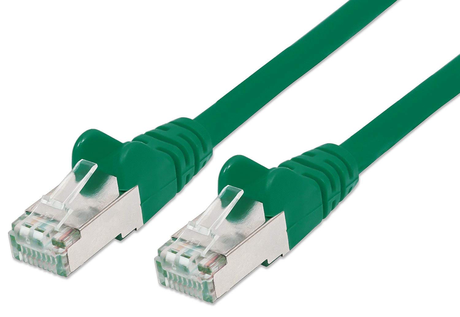 Premium Cord Patch Cable CAT6a S-FTP, RJ45-RJ45, AWG 26/7 10m Colour Green