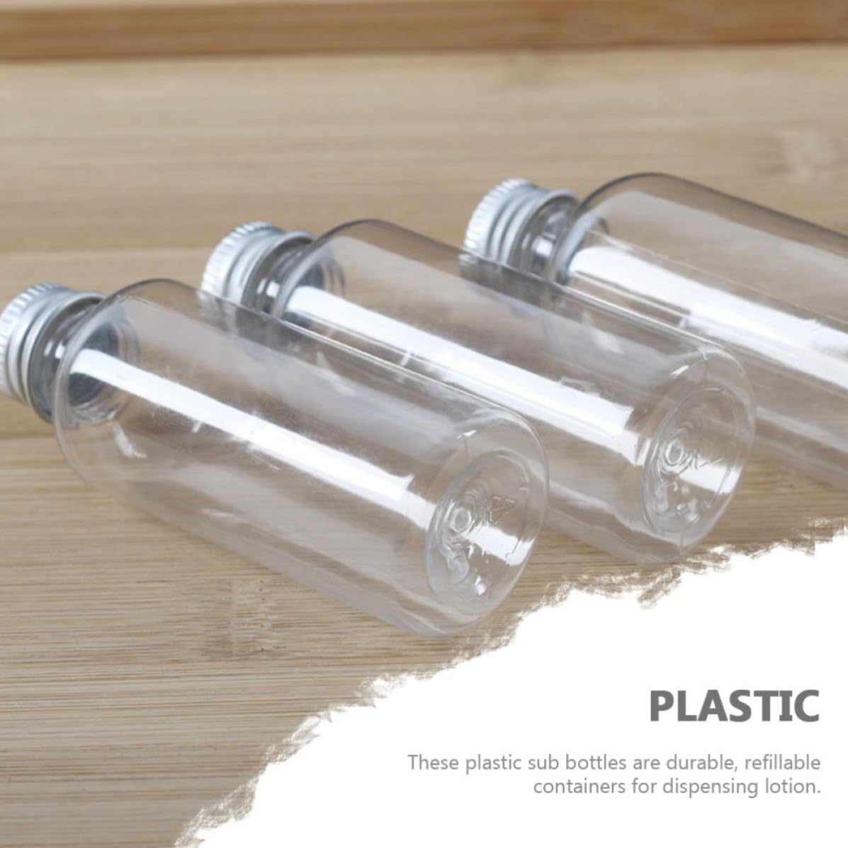 ORFOFE 22pcs 60ml Plastic Dispensing Bottles with Aluminum Lid, Refillable Liquid Containers for Travel and Business Trips, Convenient to Carry and Store
