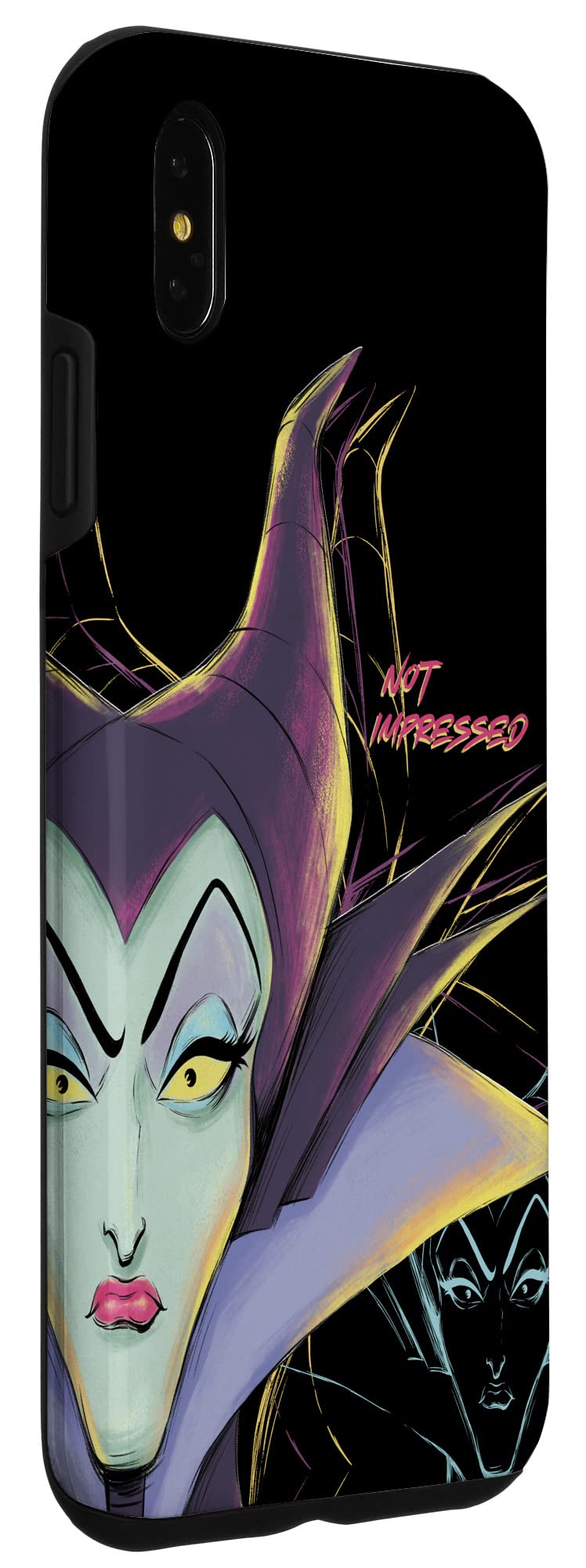 Custodia per iPhone XS Max Disney Villains Malefica non impressionato Halloween