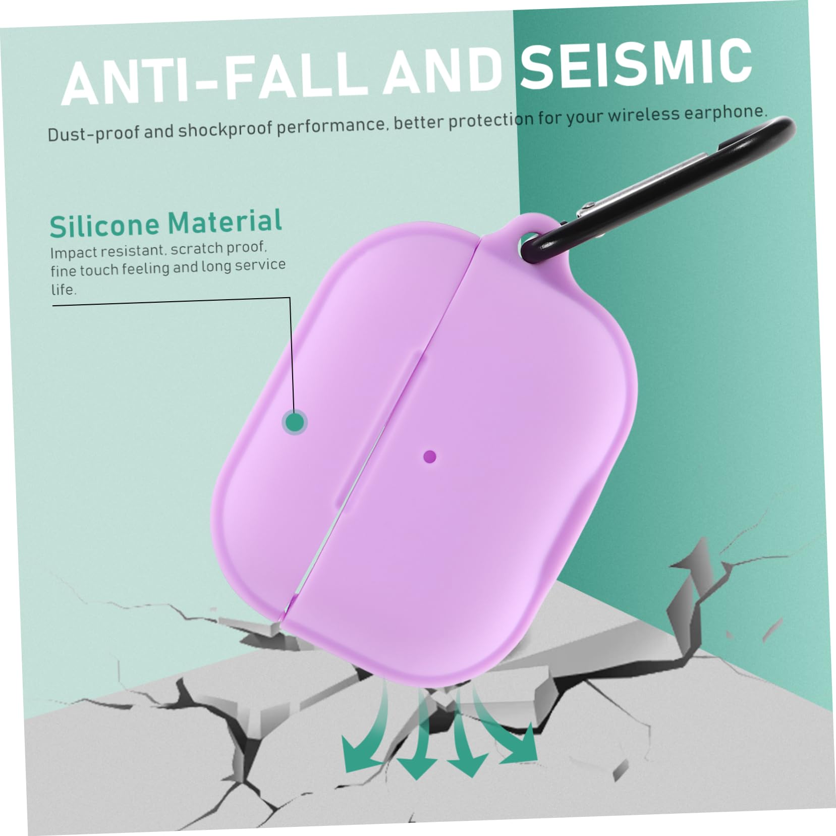 HEMOTON 5 Fundas De Silicona para Auriculares Compatibles con Soporte Magnético Diseño Resistente Y Moderno.