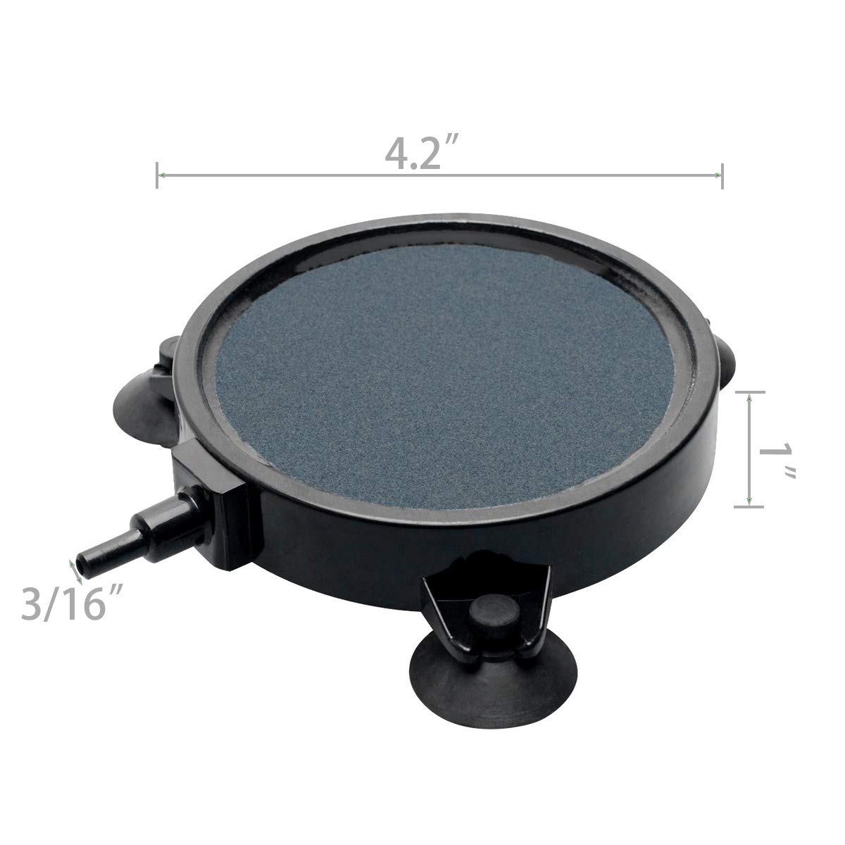PIVBY - Difusor de Burbujas con ventosas para oxigenación en Tanques de Agua Salada o Fresca, estanques, hidropónicos y acuapónicos de 4,2 Pulgadas, 2 PCS