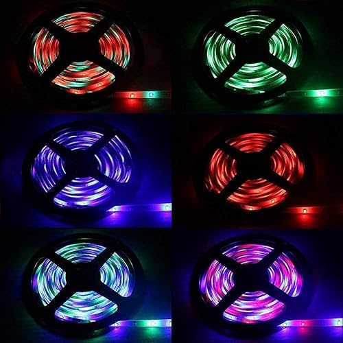 Miniatura 5 de Yiliaw Paquete de 2 tiras de luz LED RGB de 44 teclas, control remoto inalámbrico, atenuador de intensidad infrarroja de repuesto, para tira de luz