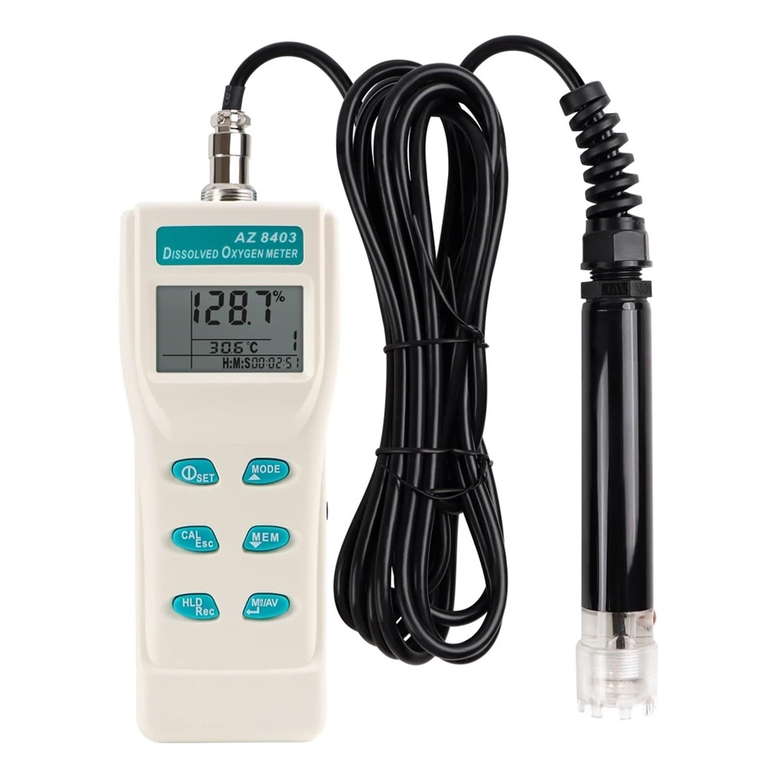 Probador Portátil De Oxígeno Disuelto AZ8403, Prueba De Oxígeno Disuelto En Agua, Probador De Oxígeno Disuelto For Acuicultura MedicióN Precisa