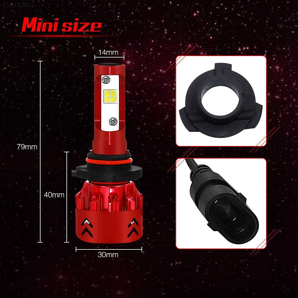 Ubersweet® Imported 305A 9005/HB3/H10 Bulbs White Light Car Led Mini7 6000K_96097