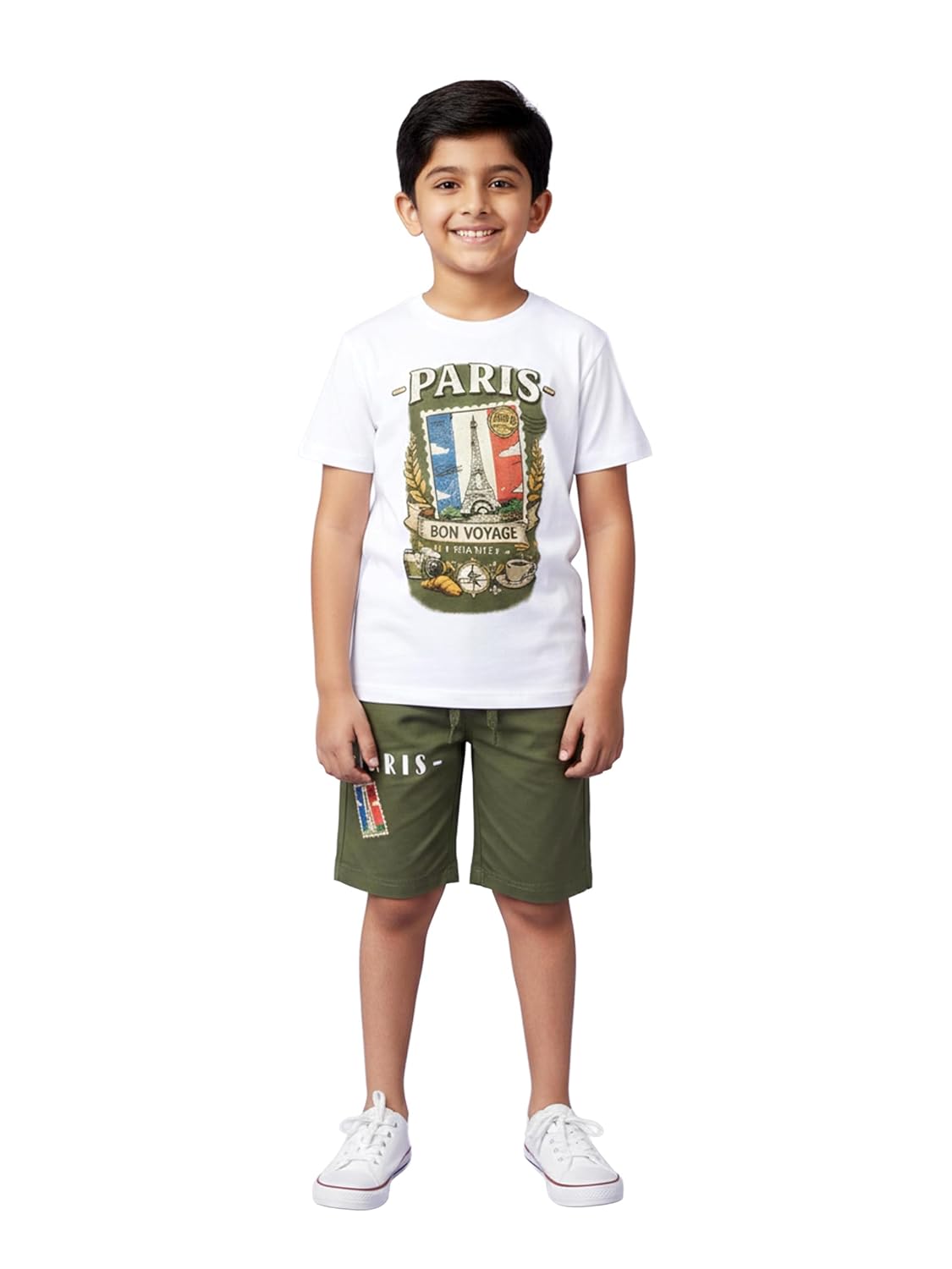 KiddoPanti Boys 100% Cotton Printed Drop Shoulder Round Neck T-Shirt & Knee length Short With Print Set - Review, Price and Buying Guide