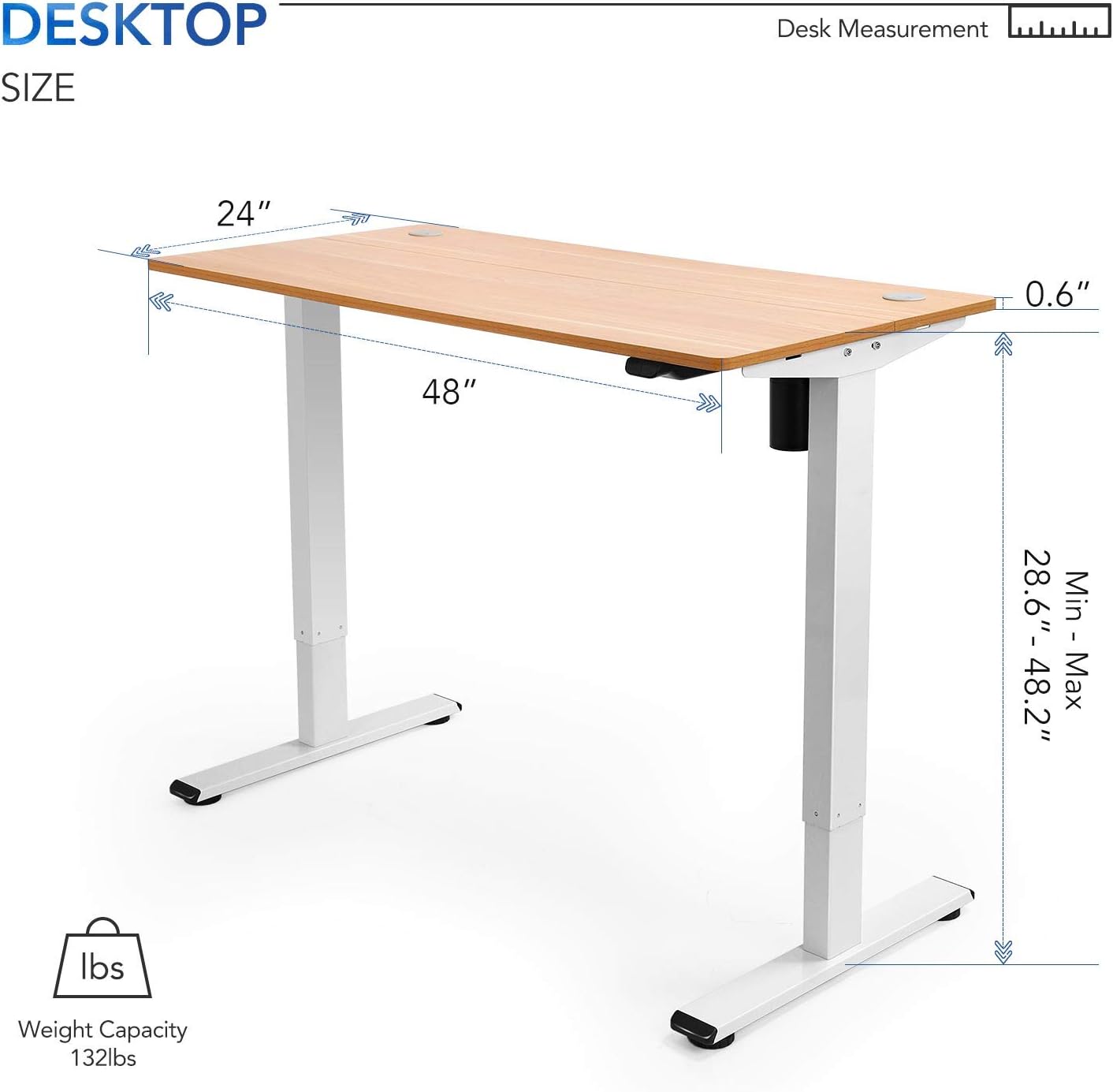 Compra FLEXISPOT EG1 Escritorio de pie esencial, Escritorio ajustable