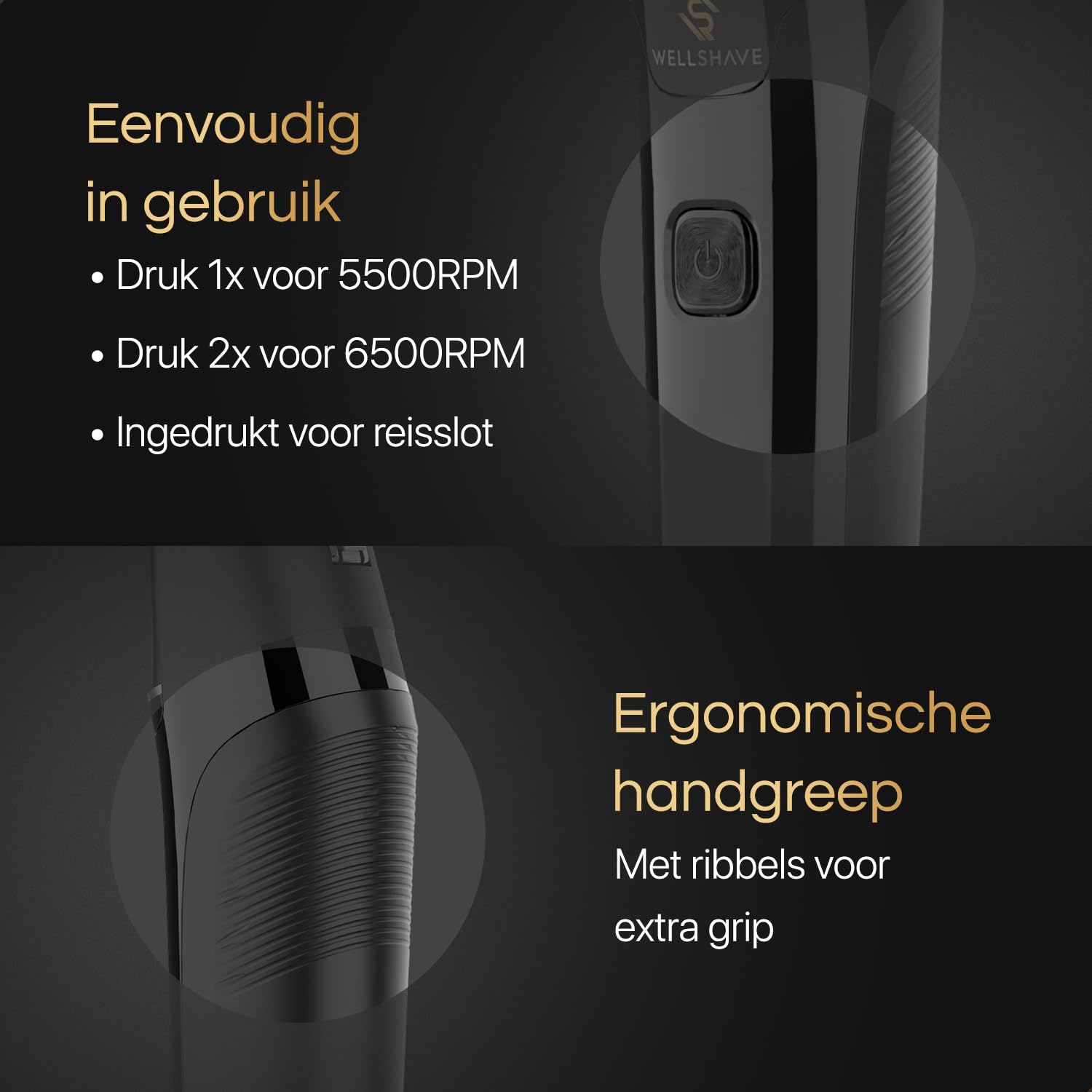 Golarka męska intymna 2 w 1 IPX7 wodoodporna USB-C trymer do nosa
