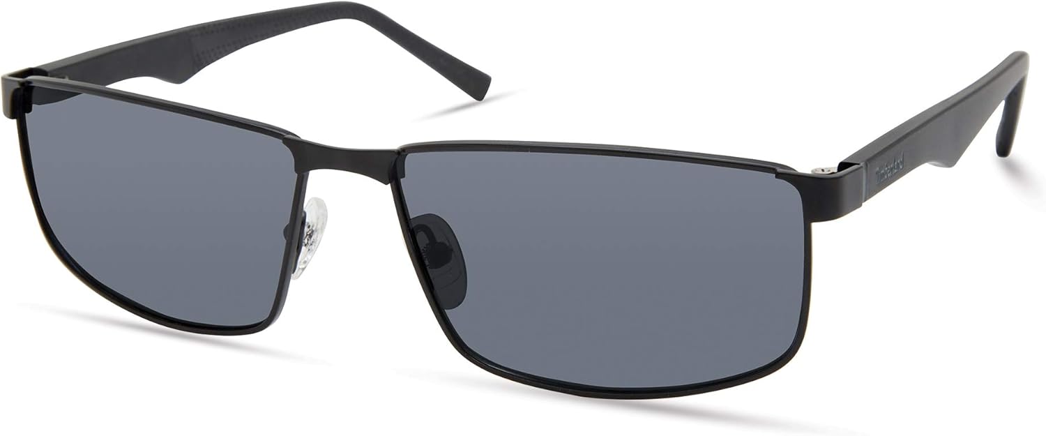 Timberland Men's TBA9265 Polarized Rectangular Sunglasses