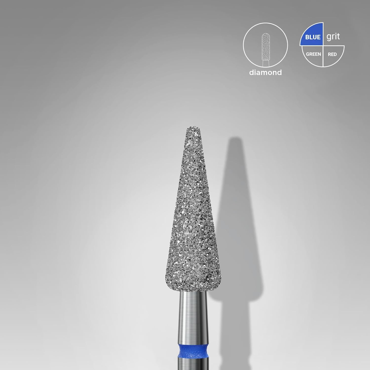 STALEKS PRO Expert Diamond Nail Drill Bit (Sharp Pear, Blue) β Medium Abrasiveness for Cuticle, Sidewall, Epidermis Cleansing & Versatile Hardware Manicure/Pedicure 1