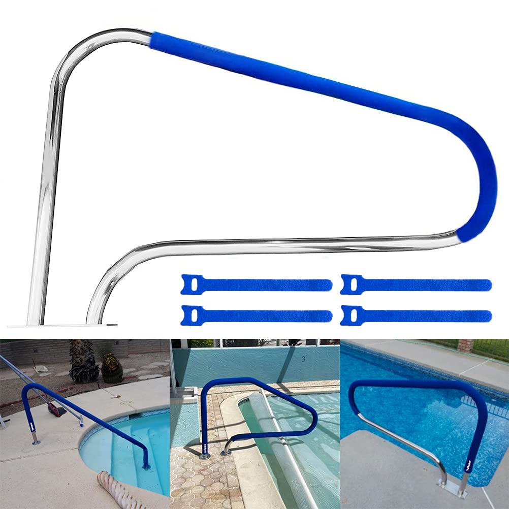 WETOZON Pool Handrail Cover | 4Feet by 1.9 inch Diameter, Royal Blue | Swimming Pool Hand Rail Cover Blue Grip for Pool Handrails Pool Rail Covers Pool Railing Cover