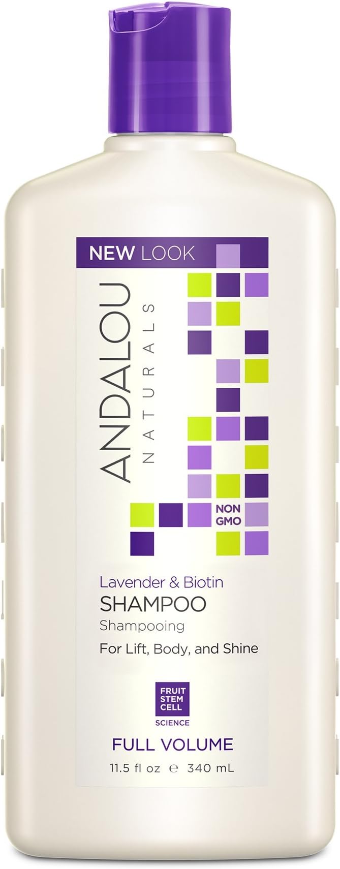 Andalou Naturals Lavender & Biotin Full Volume Shampoo, 11.5 Fluid Ounce