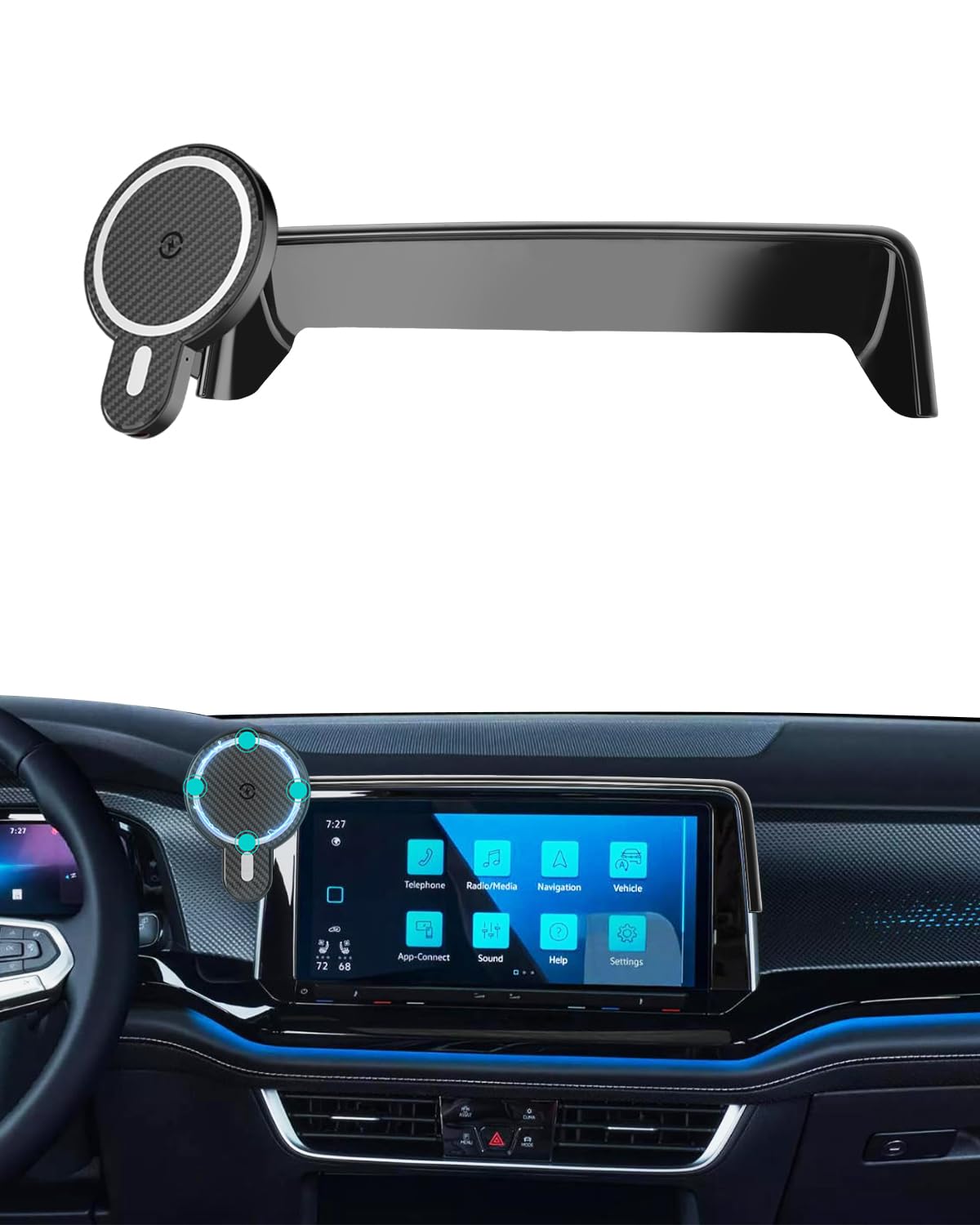Amazon.com: PZK Car Phone Mount for 2024 2025 2026 VW/Volkswagen