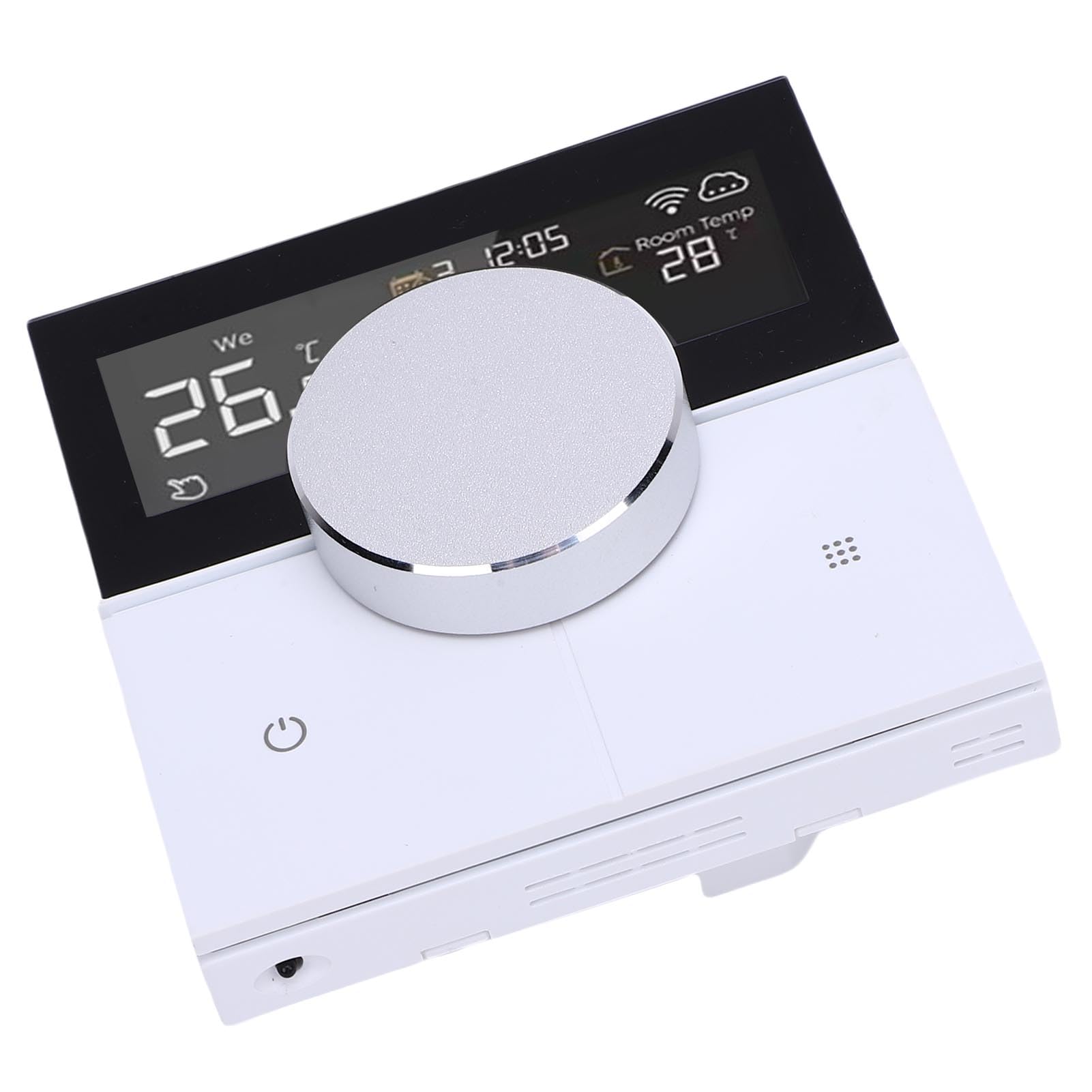 POENVFPO Termostato Intelligente, Cronotermostato WiFi con Controllo Remoto, Display Intuitivo e Regolazione Flessibile per Caldaia Murale, Comfort Personalizzato, Design Salvaspazio