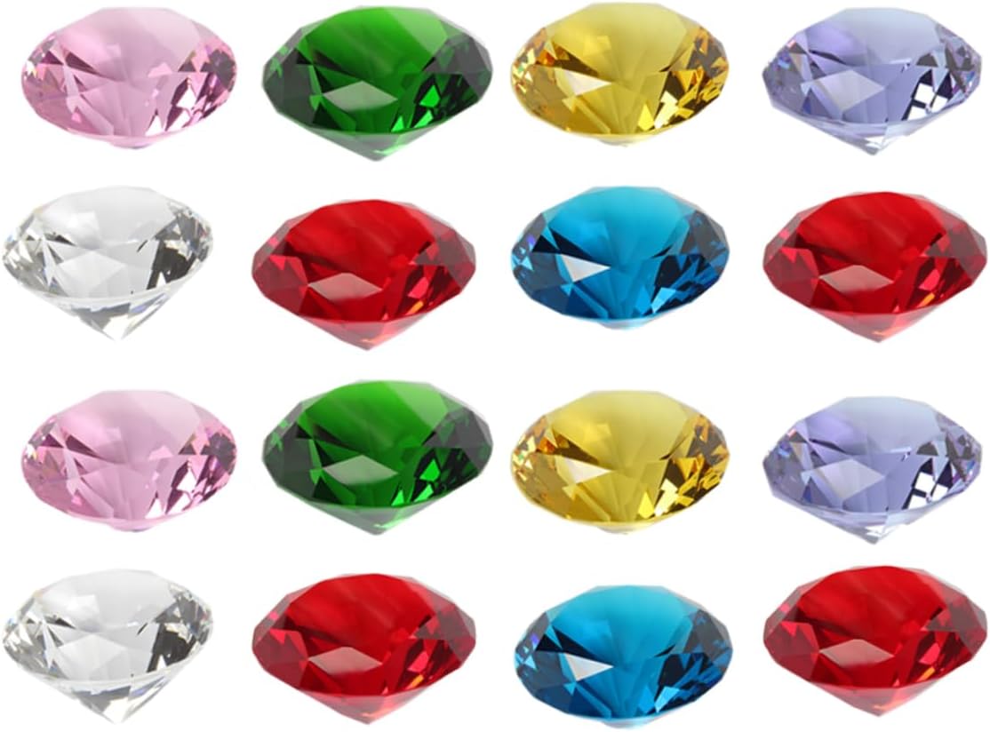 20pcs Artificial Diamond Party Decorations Crystal Diamonds for Wedding Home Decorations Bridal Shower Favors