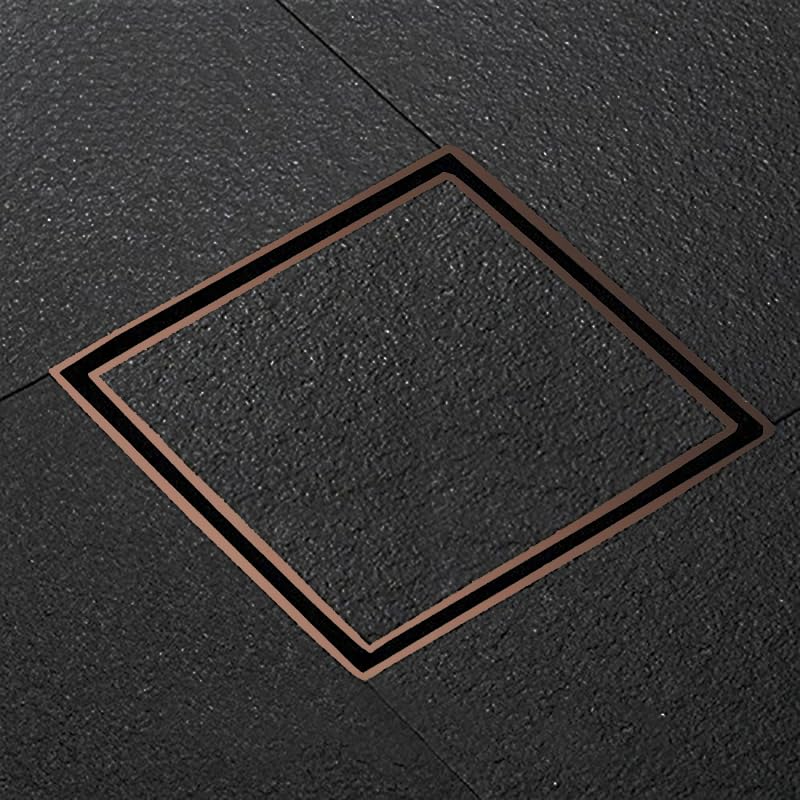 Aquieen SS 304 Tile and Marble Insert Floor Drain with Cockroach Trap for Bathroom & Kitchen | Stainless Steel Grating Channel | Shower Waste Water Grating (Rose Gold, 5x5 Inches)-image-32