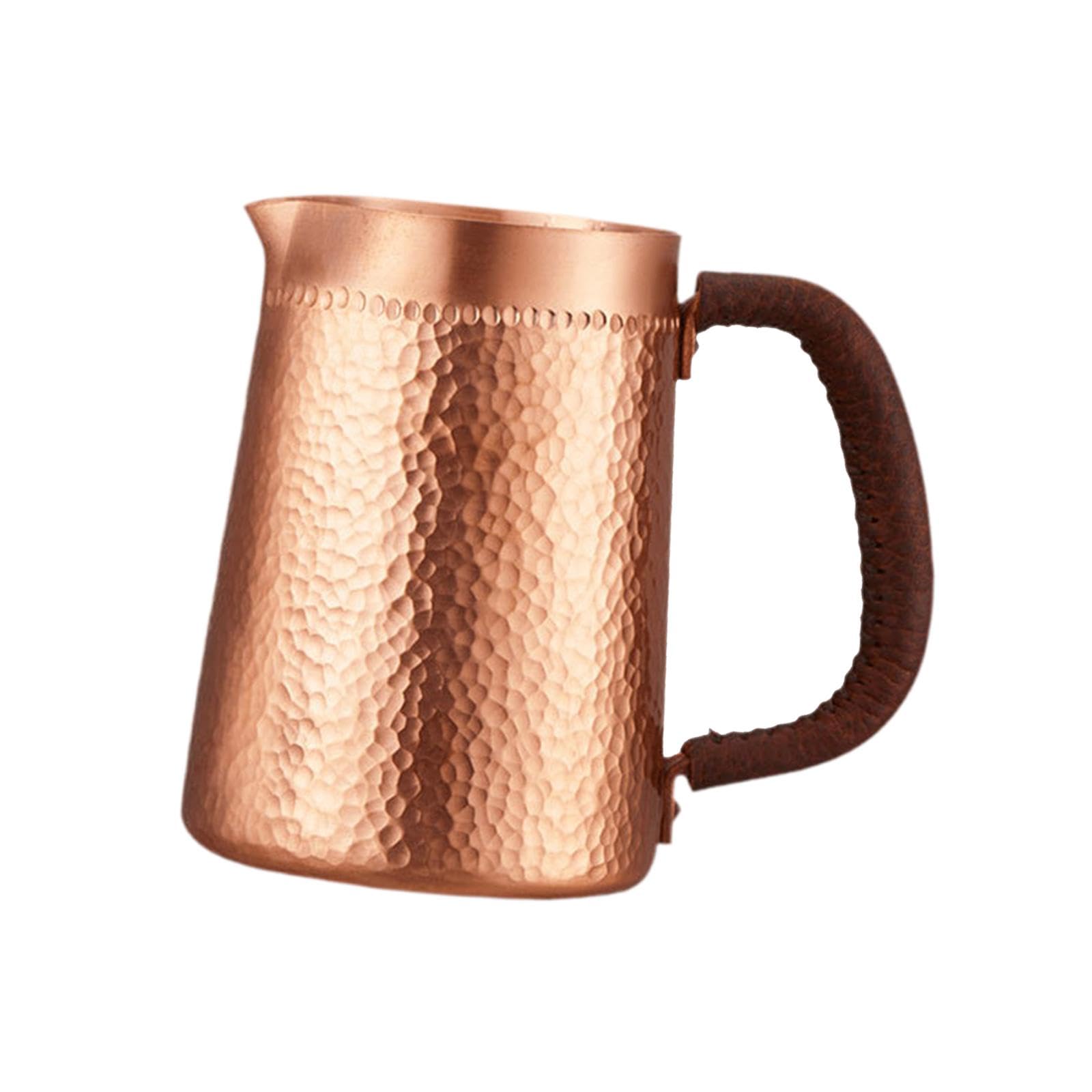 Amazon.com: Llazsybz 400ml Copper Latte Art Cup Smooth Milk
