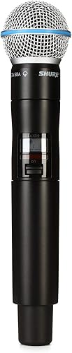 Shure QLXD2B58 Transmisor de micrófono inalámbrico de mano con cápsula BETA 58A (el receptor se vende por separado) - Banda H50