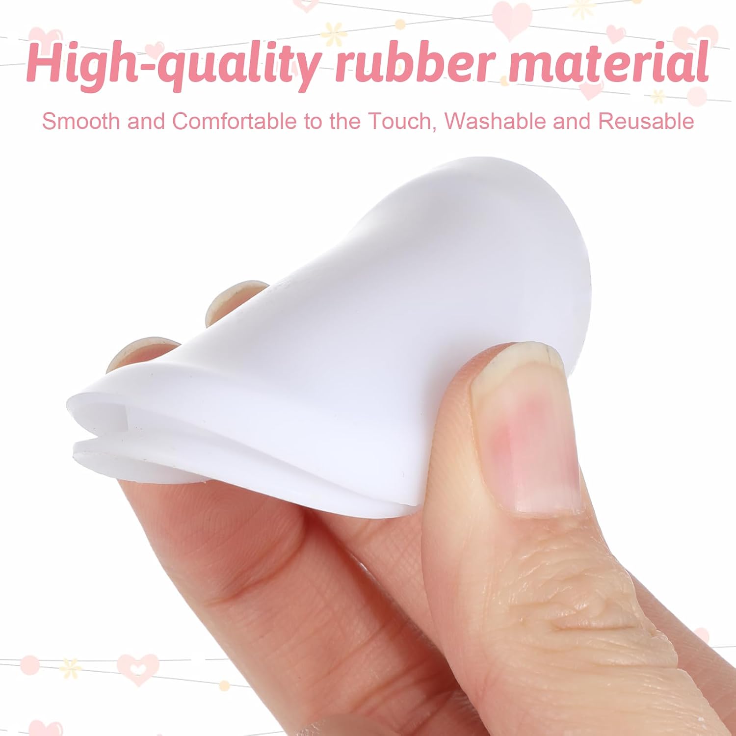20 Pieces Piggy Bank Stopper, White Silicone Savings Box Bottom Plug, Replacement Saving Box Plug Hole Cover for Coin Jar Accessories 37mm, 38mm, 40mm, 42mm, 50mm image 5