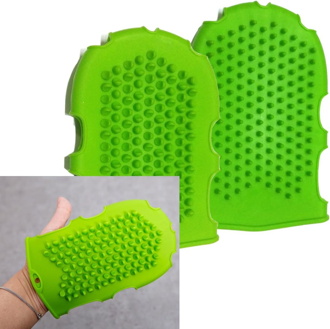 Silicone Massage Glove/cellulite Remover/increase Blood Circulation/ Brush Glove Scrub /Pink