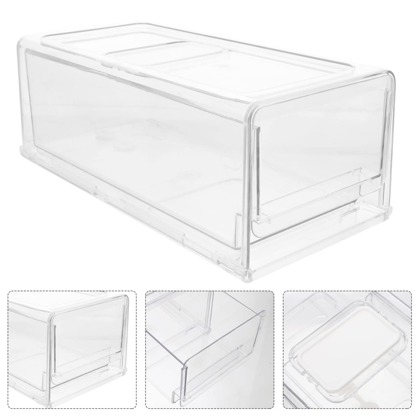 Cajones Apilables Para Refrigerador Que Ahorran Espacio Y Organizan El Refrigerador.