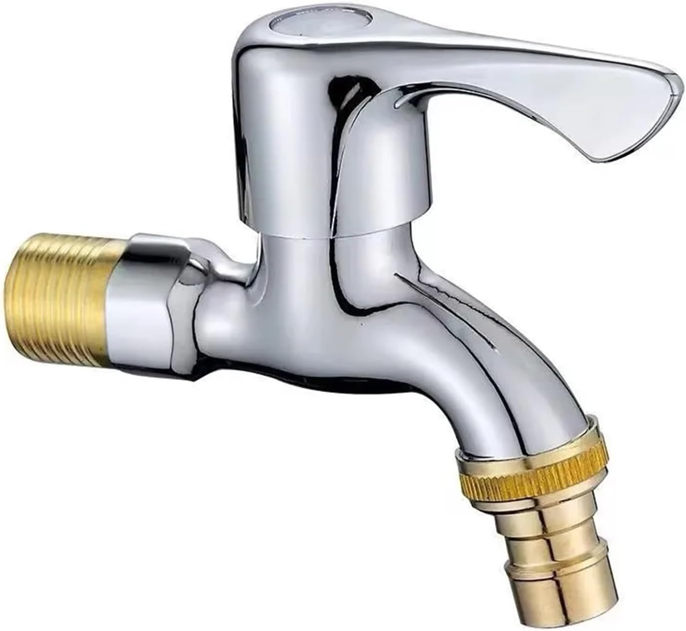 Washer Faucets 1/2" Balcony Water Tap Water Hose Quick Connector Single Cooled Faucet(A)