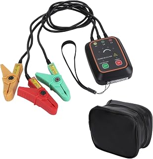 3 Phase Sequence Rotation Tester, Non Phase Sequence Detector Magnetic Base Phase Meter AC 60-1000V LED Indicator Detector Checker Meter