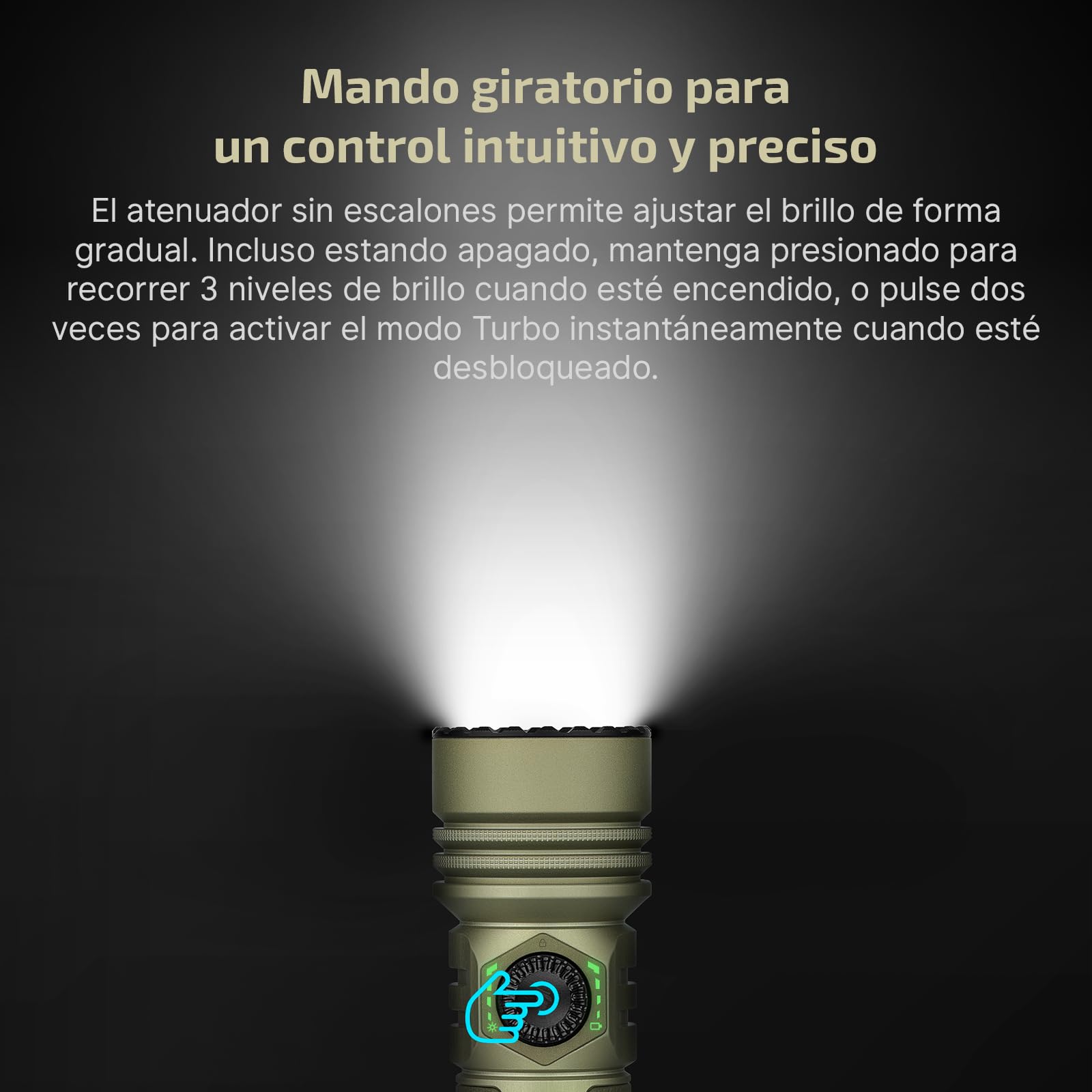 OLIGHT Seeker Ultra Linterna LED Potente 4800 Lúmenes 265 m | Carcasa OAL, Carga USB-C y MCC3, Funda Innovadora, IPX8, 17 Días de Autonomía, Aire Libre, Camping