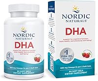 Vista 1 de Nordic Naturals DHA, Fresa - 90 geles blandos - 830 mg Omega-3 - Fórmula DHA de alta intensidad para el apoyo del cerebro y el sistema nervioso