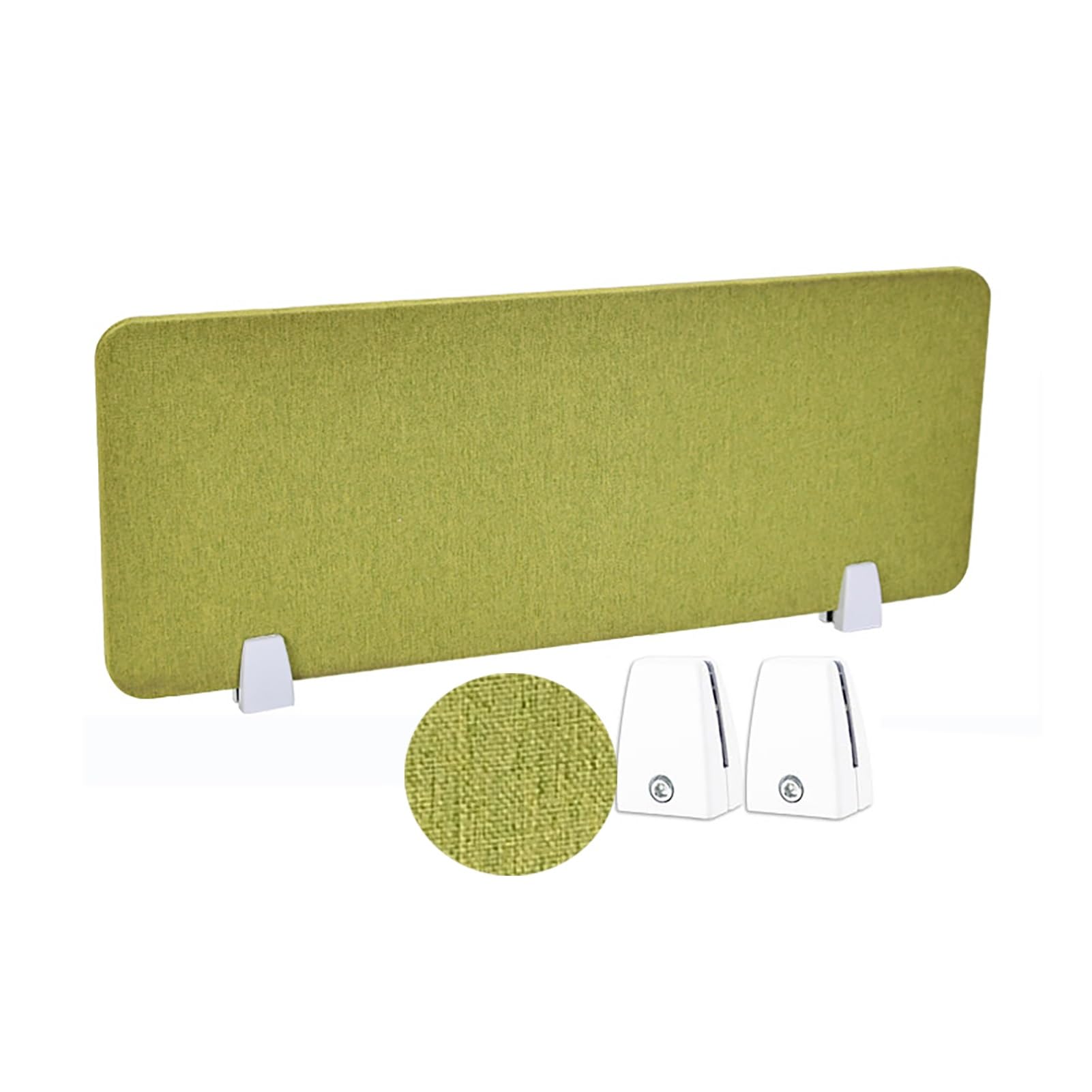 SXFSDOU Acoustic Freestanding Desk Divider Portable Visual Distractions Privacy Panel Reduced Noise/easy To Install For Office, School, And Retail Store(Green,30X120CM)