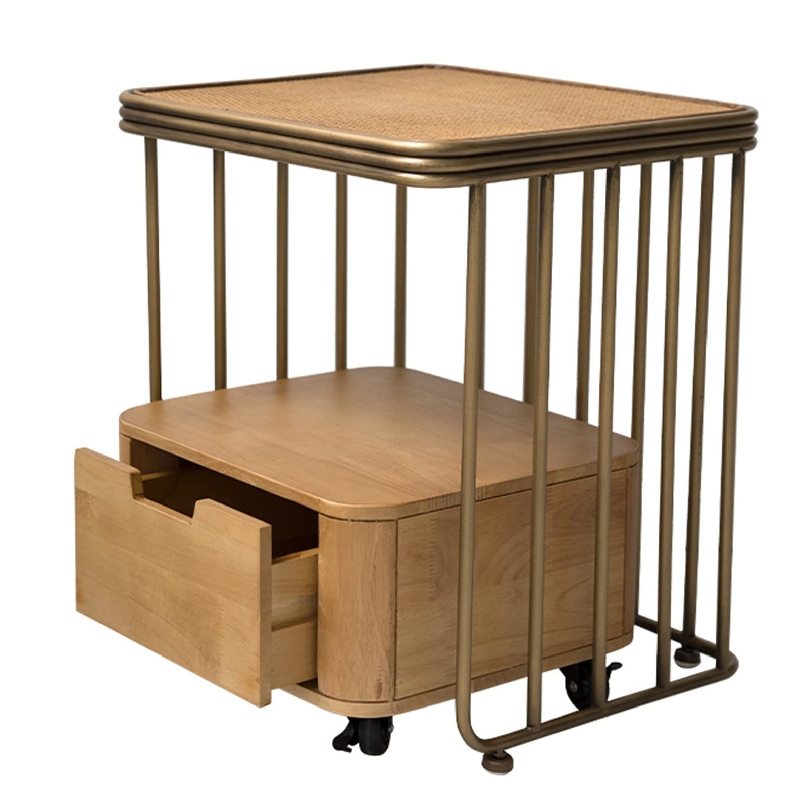 Table de nuit amovible avec tiroir pour chambre et salon