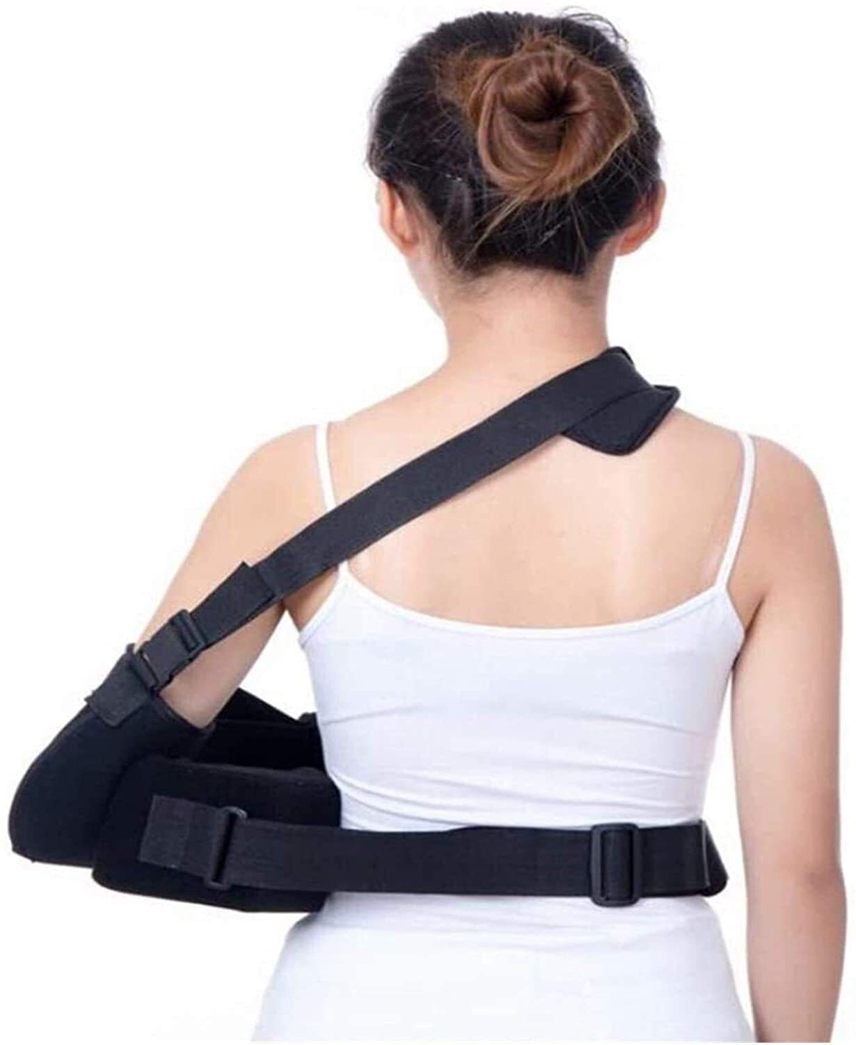 Eslingas de elevación de Brazo, inmovilizador de Eslinga de abducción de Hombro Acolchado de Comodidad Ajustable Soporte estabilizador con Pelota de Ejercicio Fácil de Poner y Quitar