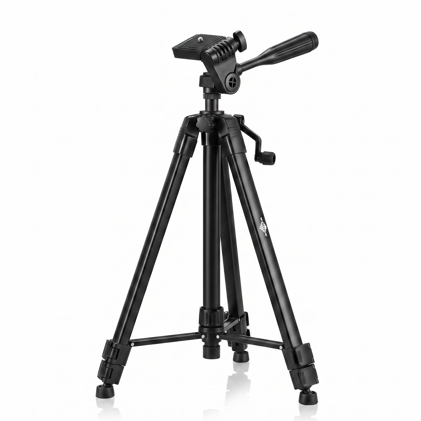 Treppiede leggero portatile regolabile per livello laser, nero