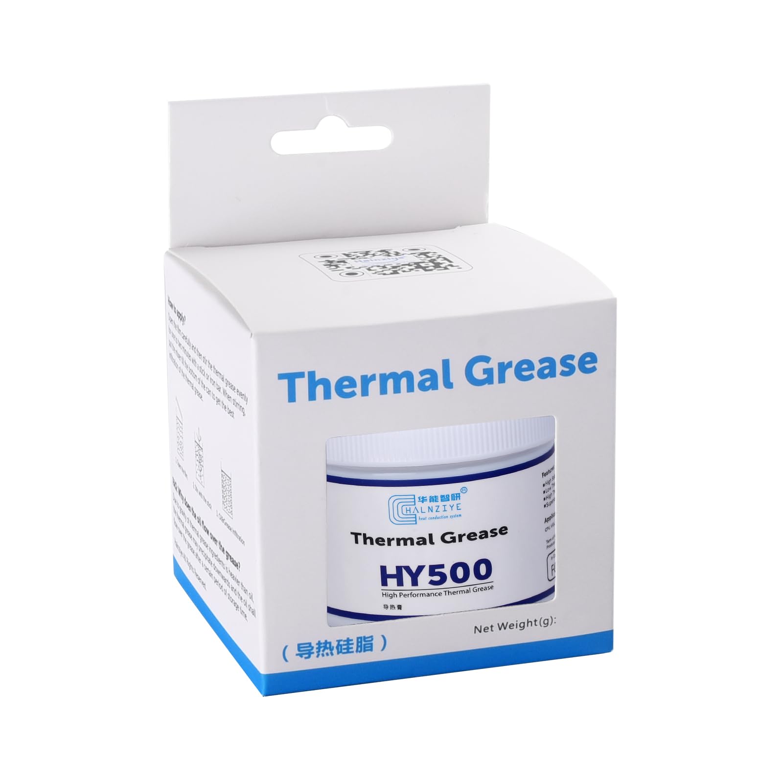 HY500-200g Thermal Heatsink Paste Thermal Conductivity:>1.93W/m-k Carbon Based High Performance, Thermal Compound CPU for PC CPU GPU PS4 PS5 LED - 200 Gram