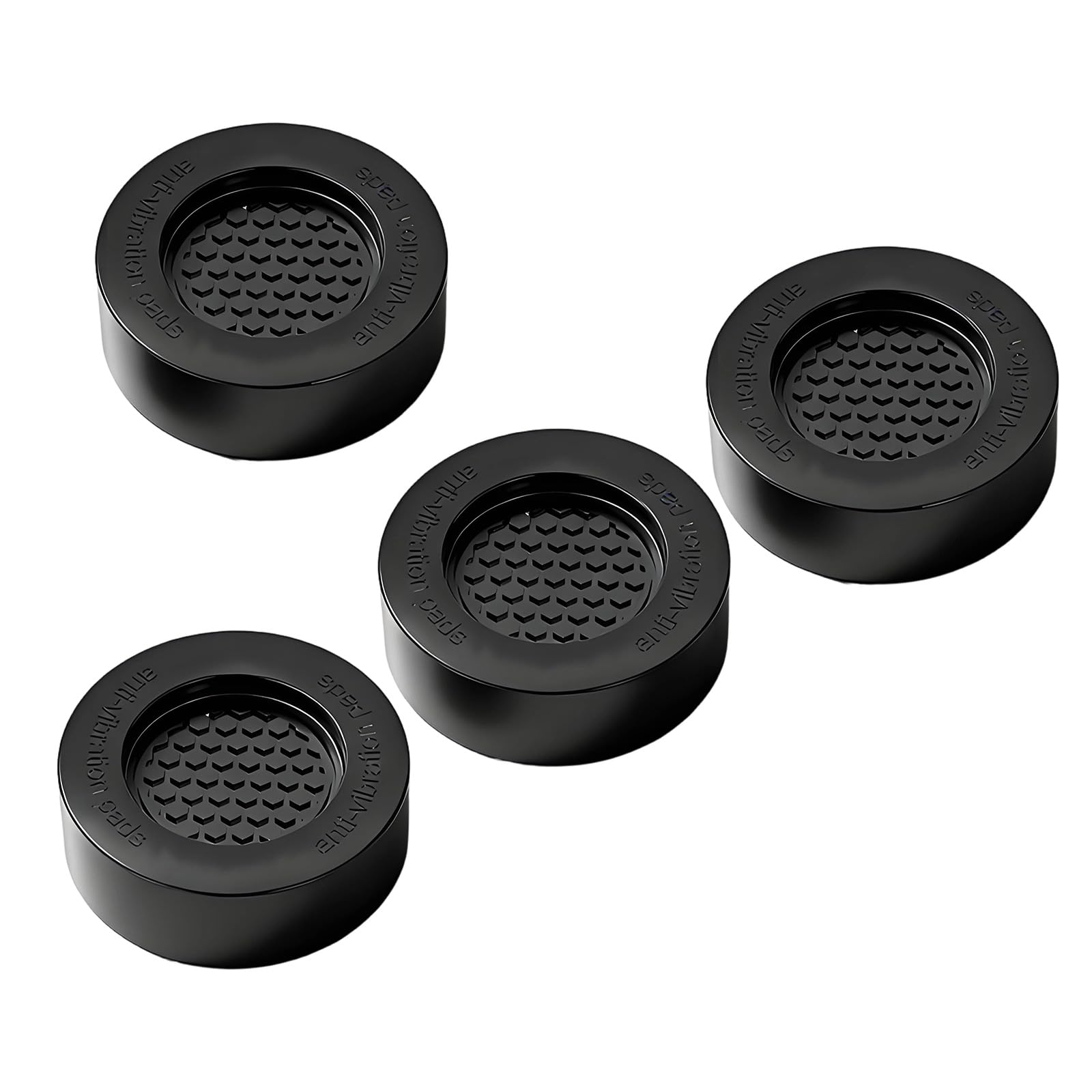 OSNIYAW 4Pcs Washing Machine Anti Vibrations Pad Washer NonSlip Washer Feet Pad Round Furniture Foot Pads Enduring Laundry Machine Dampers