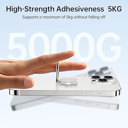 Miniatura 3 de Syncwire Soporte de anillo para teléfono celular, soporte de anillo de dedo brillante con rotación de 360 para soporte magnético de automóvil,