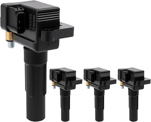 SCITOO Paquete de bobinas de encendido se ajusta para Subaru Impreza 2.0L 2003-2005 para Saab 9-2X 2.0L 2005 UF528 5C1477 E1028 juego de 4