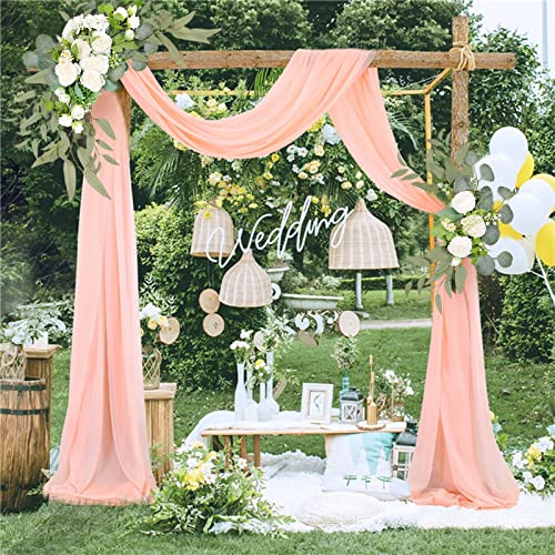 Blanketswarm Wedding Arch Flowers Swag(Pack of 2),Artificial Rose Swag Flowers Floral Arrangement Swag for Wedding Ceremony Chair Home Decor - Image 4
