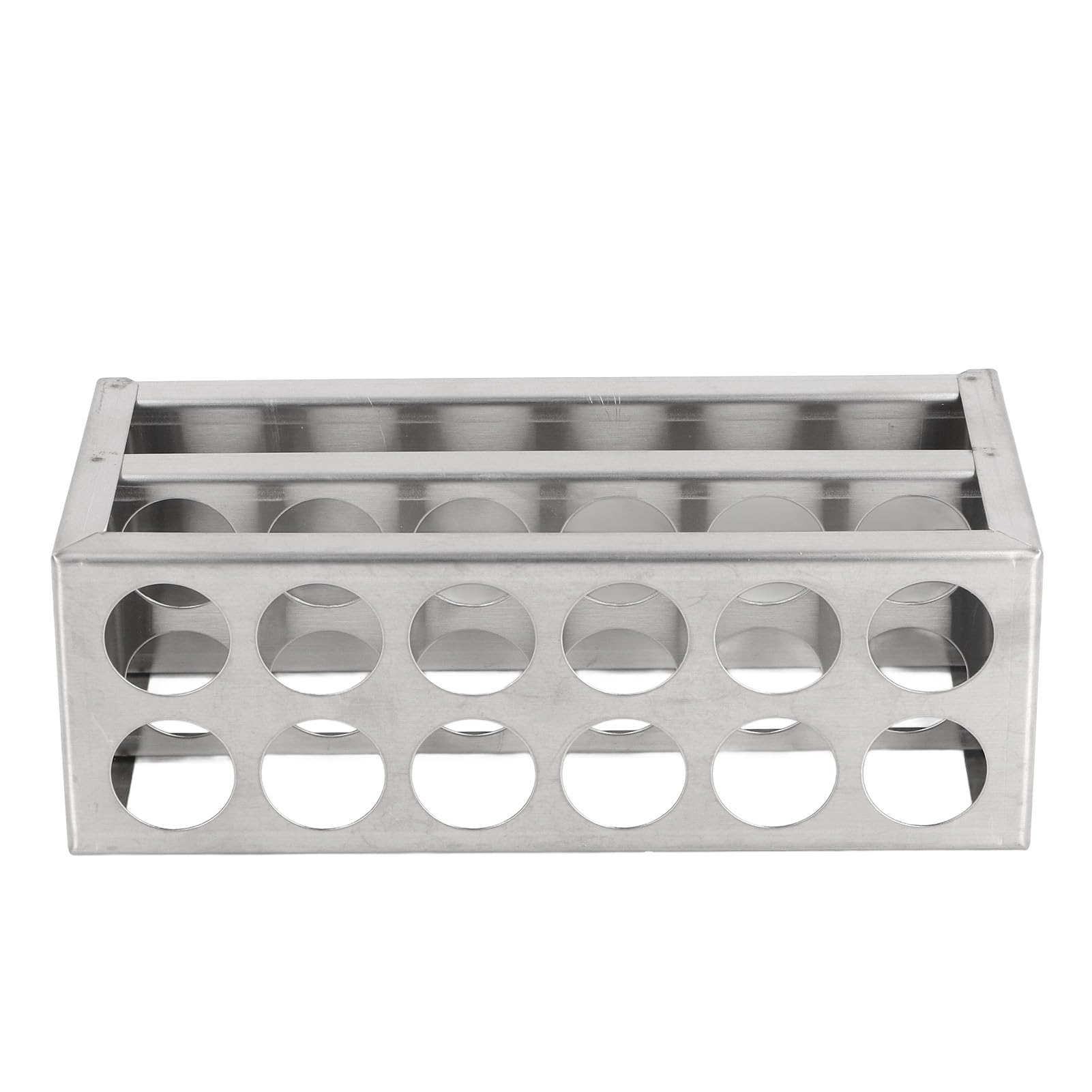 Support de Tubes à Essai en Acier Inoxydable, 20 Trous pour Tubes de Φ10-20mm, Multifonctionnel avec Surface Hautement Polie (23mm 12 trous)