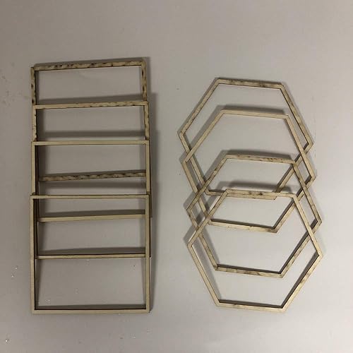 Paquete de 8 grandes estabilizadores de maceta para bricolaje, 4 paquetes para cubo, 4 paquetes para hexágono