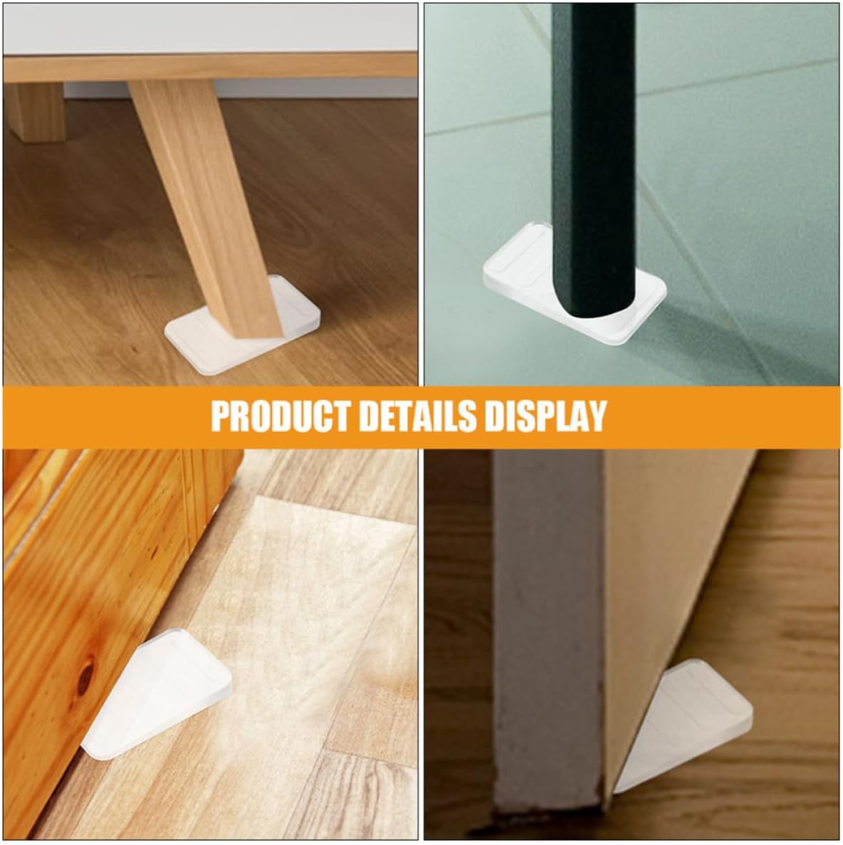 8 Pcs Plastic Furniture Leveling Shims Wedge for Tables Home Use