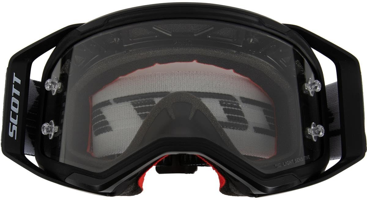 Scott Usa Prospect 2.0 Goggles (One Size Fits Most, Black/White / Light Sensitive Gray Lens)