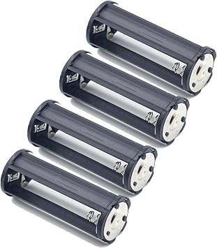 Rulbelok 3AAA Battery Converter Adapter Holder for Case Cylindrical 3X AAA Batteries Holder 4PCS AAA Battery Holder 3 Cell Organizers Small Case