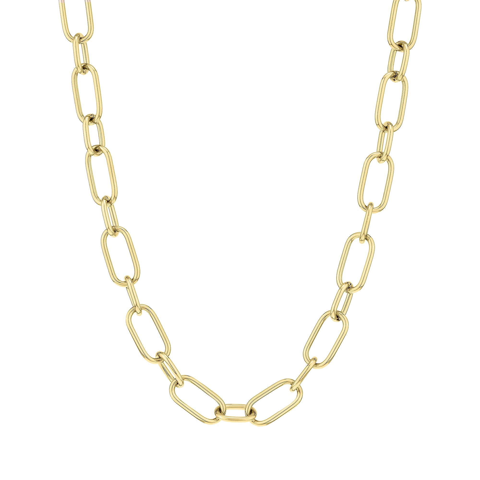 Liebeskind, Women’s Stainless Steel Not a gem Chain Necklace, IP Gold, 43 cm - LJ-0918-N-43