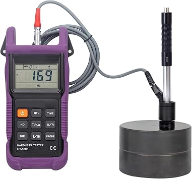 HT1800 Leeb Hardness Tester Meter 200 to 960 HLD Metals Durometer Tester HLD HRC HRB HB HV HS b with Standard D Type